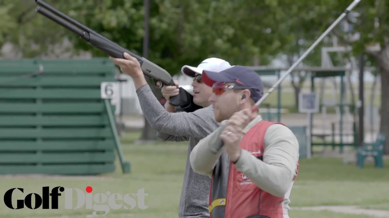 Olympic Skeet Shooter Tries to Shoot Golf Balls Out of the Air
